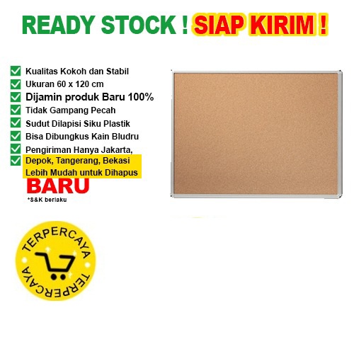 Papan Pin Board / Soft Board SAKANA Polos 60x120
